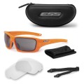 ESS - Okulary balistyczne Rollbar - Safety Orange - Przezroczyste / Przyciemniane Smoke Gray - EE9018-17-1 52870