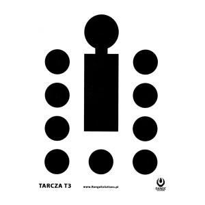 Tarcza strzelecka Range Solutions T3 - Bulinek, 50 szt.
