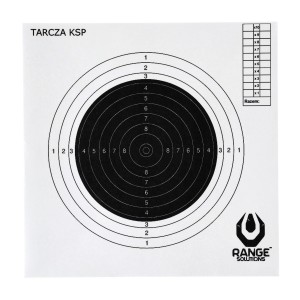 Tarcza strzelecka Range Solutions KSP karabin sportowy, 20x20cm, 100szt.