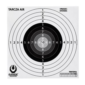 Tarcze do wiatrówki Range Solutions AIR 14x14 100szt.