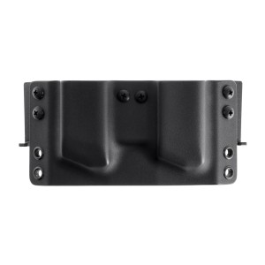 Ładownica podwójna RH Holsters OWB do Glock 17, bez sweatguardu, pas 40 mm, lewa, czarna