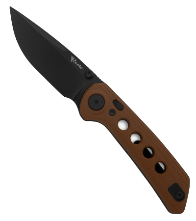 Nóż składany Reate PL-XT Tan G10, Black PVD Nitro-V-1 53106