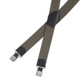 Szelki męskie Ranger 4 cm, gładkie, oliwkowe-2 53151