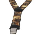 Szelki męskie Ranger 4 cm, drukowane, brązowe-4 53153