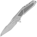 Nóż składany Reate K-3 Tanto Grey Titanium/Carbon Fiber, Damasteel Damascus-1 53156