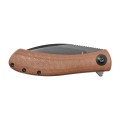 Nóż składany Trollsky Knives Mandu brązowy/czarne ostrze, wersja limitowana-4 53187
