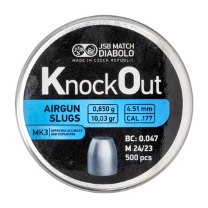 Śrut diabolo JSB KnockOut Slugs MK3 4,51 mm 500 szt.