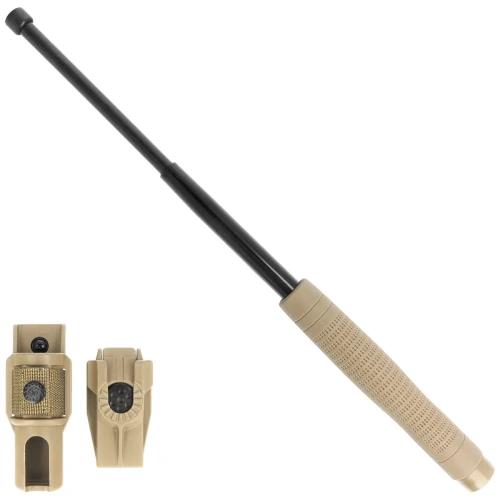 Pałka teleskopowa hartowana ESP Ergonomic 18'' Khaki (ExB-18HE-KH-BK BH-54)-1 53280