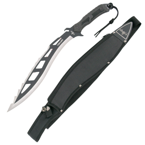 Maczeta Third Decor Habitat Yakuza Black Rubberized ABS, Satin/Black 420 (H0300N)-1 53295