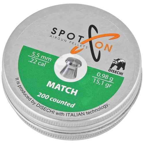 Śrut Spoton Match 5.5 mm, 200 szt. 0.98g/15.10gr-1 53367