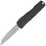 Nóż automatyczny OTF Microtech Cypher II S/E Black Aluminium Stonewashed M390MK by Deryk Munroe and Tony Marfione