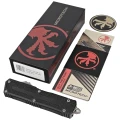 Nóż automatyczny OTF Microtech Scarab II S/E Gen III Black Aluminium/3M, Apocalyptic M390MK by Tony Marfione (1278-10AP)-3 53398