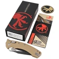 Nóż składany Microtech Amphibian Ram-Lok S/E Fluted Tan G10, Black M390MK by Tony Marfione-3 53400