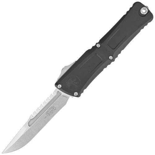 Nóż automatyczny OTF Microtech Combat Troodon Interceptor GEN III Signature Black Aluminium, Stonewashed M390MK by Tony Marfione-1 53405