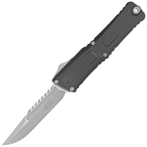 Nóż automatyczny OTF Microtech Combat Troodon Interceptor GEN III Signature Black Aluminium Apocalyptic M390MK by Tony Marfione