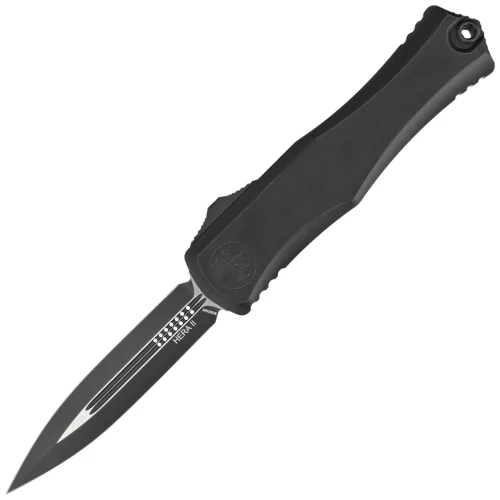 Nóż automatyczny OTF Microtech Hera II D/E Black Aluminium, Black M390MK by Tony and Sean Marfione-1 53407