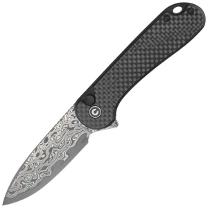 Nóż Civivi Button Lock Elementum II Carbon Fiber / Black G10, Damascus (C18062PB-DS1)