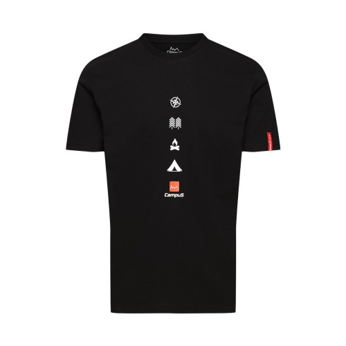 Koszulka męska Campus Aerin, czarna-1 53754