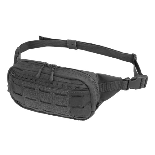 Mil-Tec - Torba biodrowa Fanny Pack - Laser Cut - MOLLE - Czarny - 13515002-1 54049