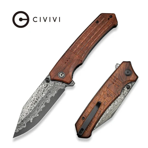 Nóż składany Civivi Tacticorix Guibourtia Wood, Damascus (C23055-DS1)-1 54210