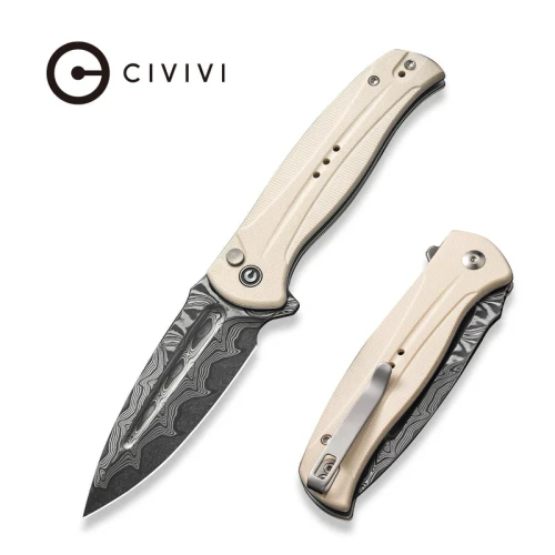Nóż składany Civivi Incindie Ivory G10, Damascus (C23053-DS1)-1 54212