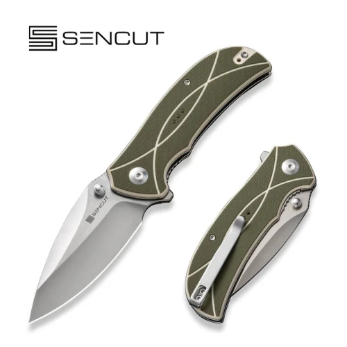 Nóż składany Sencut Hyrax Green/Ivory G10, Satin 9Cr18MoV (S23097-2)-1 54214