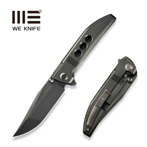 Nóż składany We Knife Ezinta Polished Gray Titanium, Polished Gray M390 (WE22041-3)-1 54222