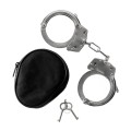 Kajdanki łańcuszkowe Guard 01 stalowe, blokada zacisku, dwa klucze-3 54284