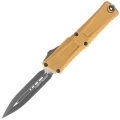 Nóż automatyczny OTF Microtech Combat Troodon D/E Gen III Tan Aluminium, Black M390MK by Tony Marfione (1142-1TA)-1 54398