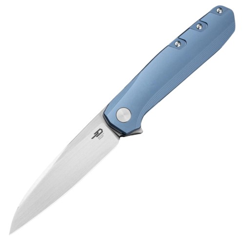 Nóż składany Bestech 9 Blue Titanium, Satin by hand M390 by BrrKnives (BT2408C)-1 54430