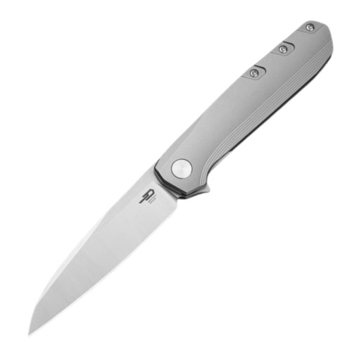 Nóż składany Bestech 9 Bead Blasted Titanium, Satin M390 by BrrKnives (BT2408A)-1 54432