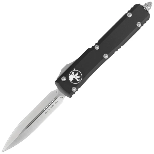 Nóż automatyczny OTF Microtech Ultratech D/E Black Aluminium, Satin M390MK by Tony Marfione (122-4)-1 54494