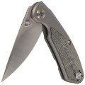 Nóż składany Bestech Lito Titanium / Black Canvas Micarta, Satin M390 by Ostap Hel (BT2307A)-6 54502