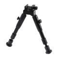 Dwójnóg UTG Shooter's SWAT Bipod Rubber Feet 6,2" - 6,7" Picatinny, czarny-1 54527