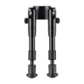 Dwójnóg UTG Shooter's SWAT Bipod Rubber Feet 6,2" - 6,7" Picatinny, czarny-6 54527