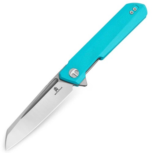 Nóż składany Bestechman Dundee Sheepfoot Tiffany Blue G10, Stonewashed/Satin D2 by Ostap Hel (BMK09B)-1 54539