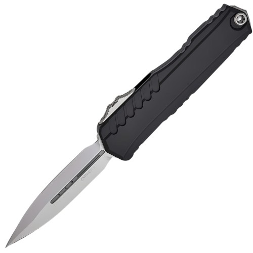 Nóż automatyczny OTF Microtech Cypher II D/E Black Aluminium, Stonewashed M390MK by Deryk Munroe and Tony Marfione (1242-10)-1 54551