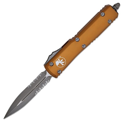 Nóż automatyczny OTF Microtech Ultratech D/E Tan Aluminium, Apocalyptic P/S M390 by Tony Marfione (122-11APTA)-1 54552