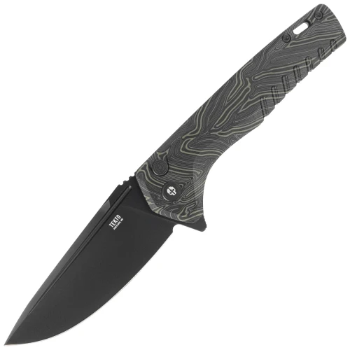 Nóż składany Tekto F3 Charlie Damascus G10, Black HW, Black D2-1 54625