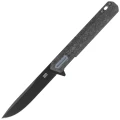Nóż składany Tekto F2 Bravo Black Forged Carbon Fiber, Blue HW/Clip, Black D2-1 54629
