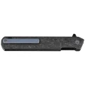 Nóż składany Tekto F2 Bravo Black Forged Carbon Fiber, Blue HW/Clip, Black D2-2 54629