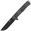 Nóż składany Tekto F1 Alpha Black Forged Carbon Fiber, Blue HW, Black D2-1 54632