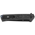 Nóż składany Tekto F1 Alpha Black Forged Carbon Fiber, Blue HW, Black D2-2 54632