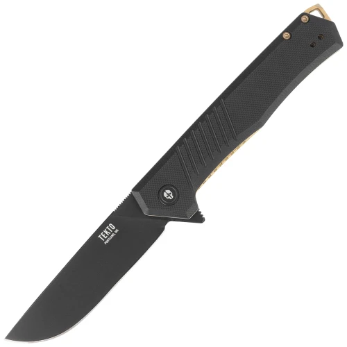 Nóż składany Tekto F1 Alpha Black G10, Bronze HW, Black D2-1 54634