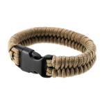 Bransoletka Paracord EDCX Fish coyote brown
