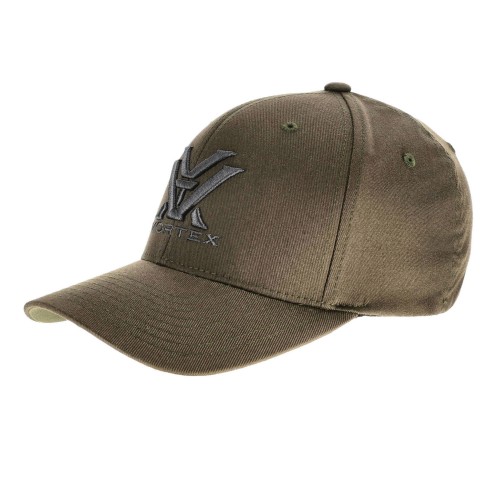 Czapka z daszkiem męska Vortex Core Logo Flexfit oliwkowa-1 55157  | 57593