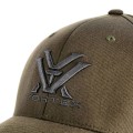 Czapka z daszkiem męska Vortex Core Logo Flexfit oliwkowa-3 55157  | 57593