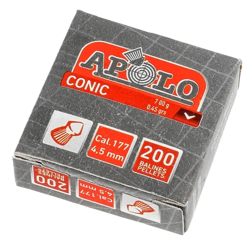 Śrut Apolo Conic 4.5 mm, 200 szt. 0.46g/7.1gr (20005)-1 55227