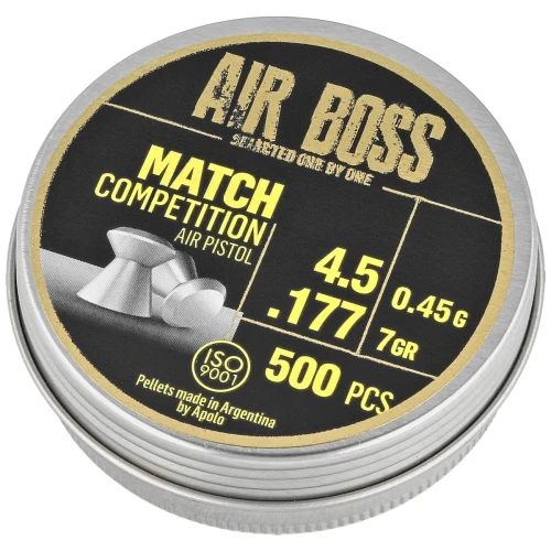 Śrut Apolo Air Boss Match Competition Air Pistol 4.5 mm, 500 szt. 045g/7.0gr (30303)-1 55255