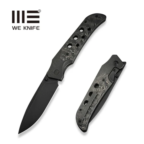 Nóż składany WE Knife WE-Guthrie Black Titanium/Rose Carbon Fiber, Black Stonewashed CPM 20CV by Jason Guthrie (WE23072B-1)-1 55338